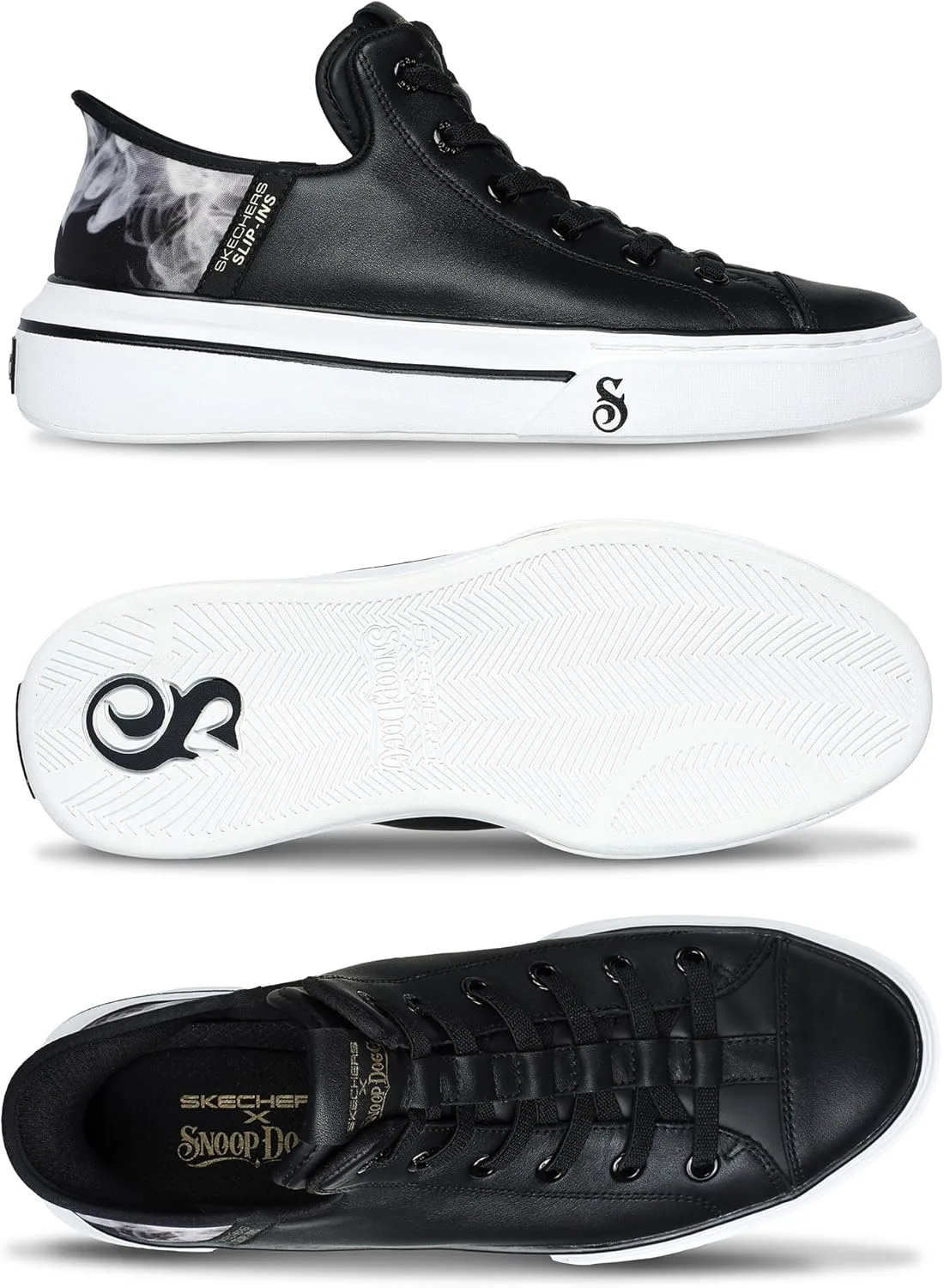 Кроссовки Skechers для мужчин 251017, черно-белый — фото 2