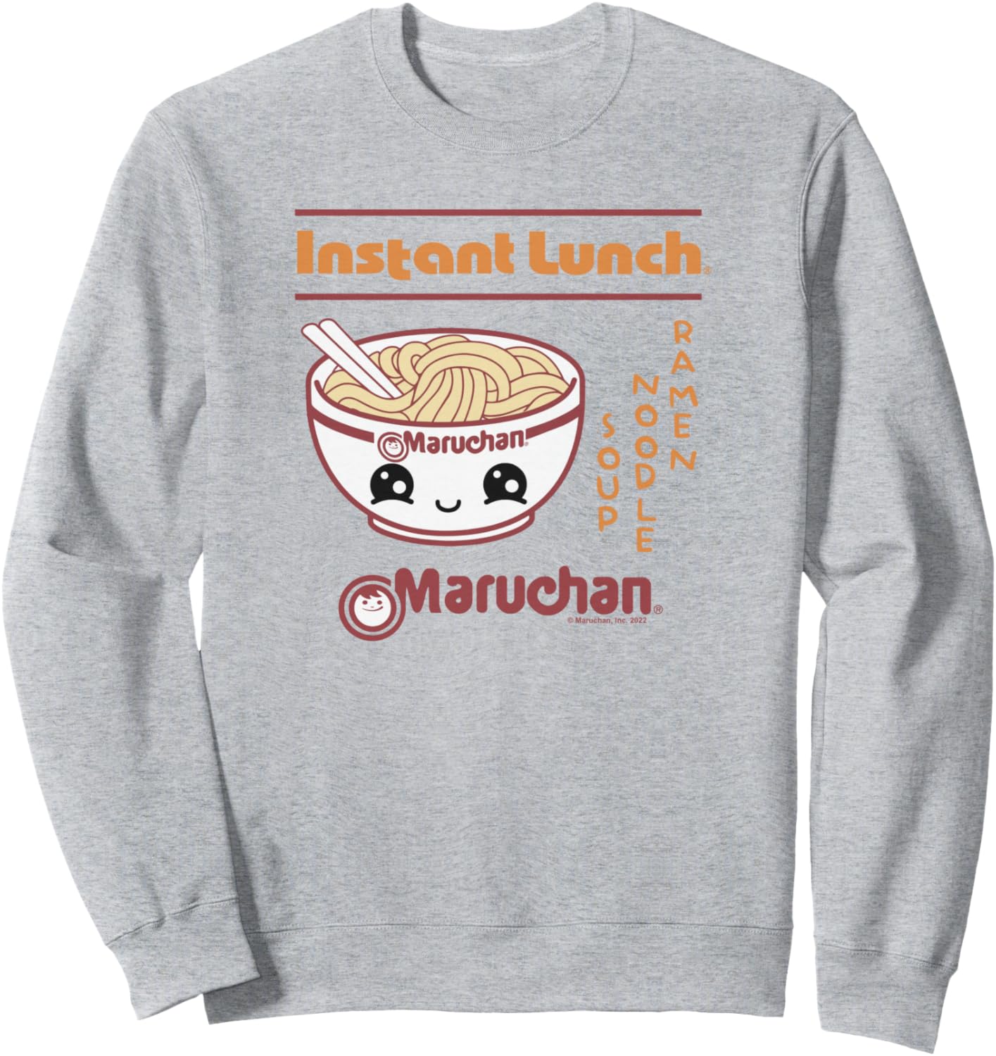 

Толстовка с постером Maruchan Happy Bowl Of Noodles Instant Lunch, серая Maru-Chan, Серый, Толстовка с постером Maruchan Happy Bowl Of Noodles Instant Lunch, серая Maru-Chan