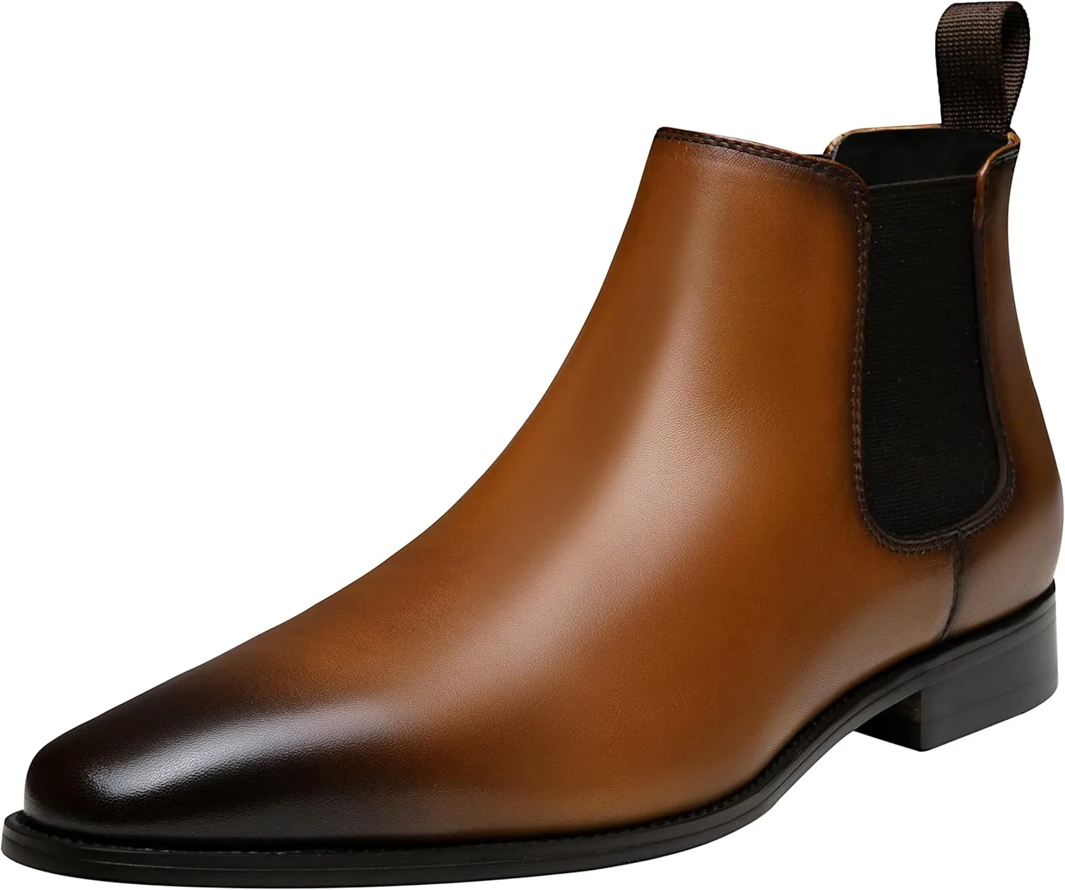 

Мужские ботинки Chelsea Jousen из полированной кожи, стильные классические ретро-ботинки на процесс надевания для мужчин, коричневый