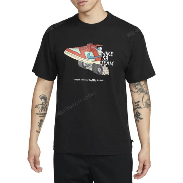 Футболка Nike SB Skate T-Shirt 'Black', черный — фото 2