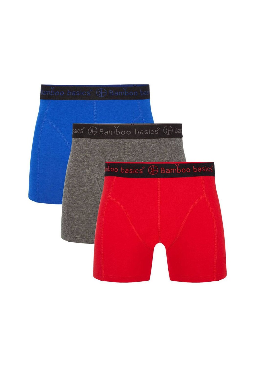 

Мужские боксеры RICO, 3 шт. – дышащие, одинарный трикотаж Bamboo Basics, серый