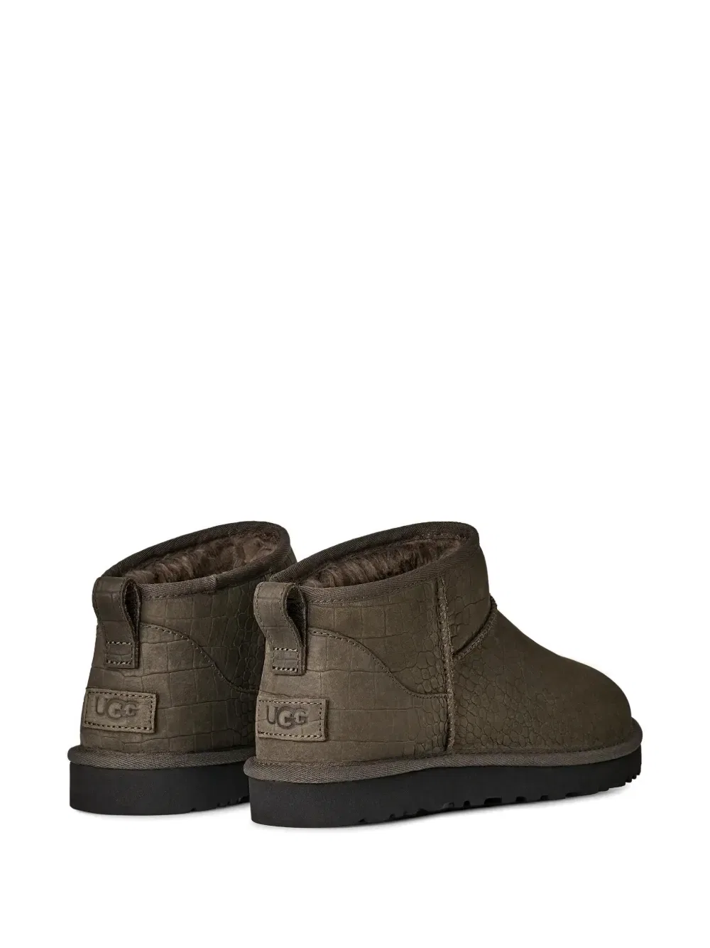Ультраминиатюрные ботинки с тиснением Ugg, коричневый — фото 2