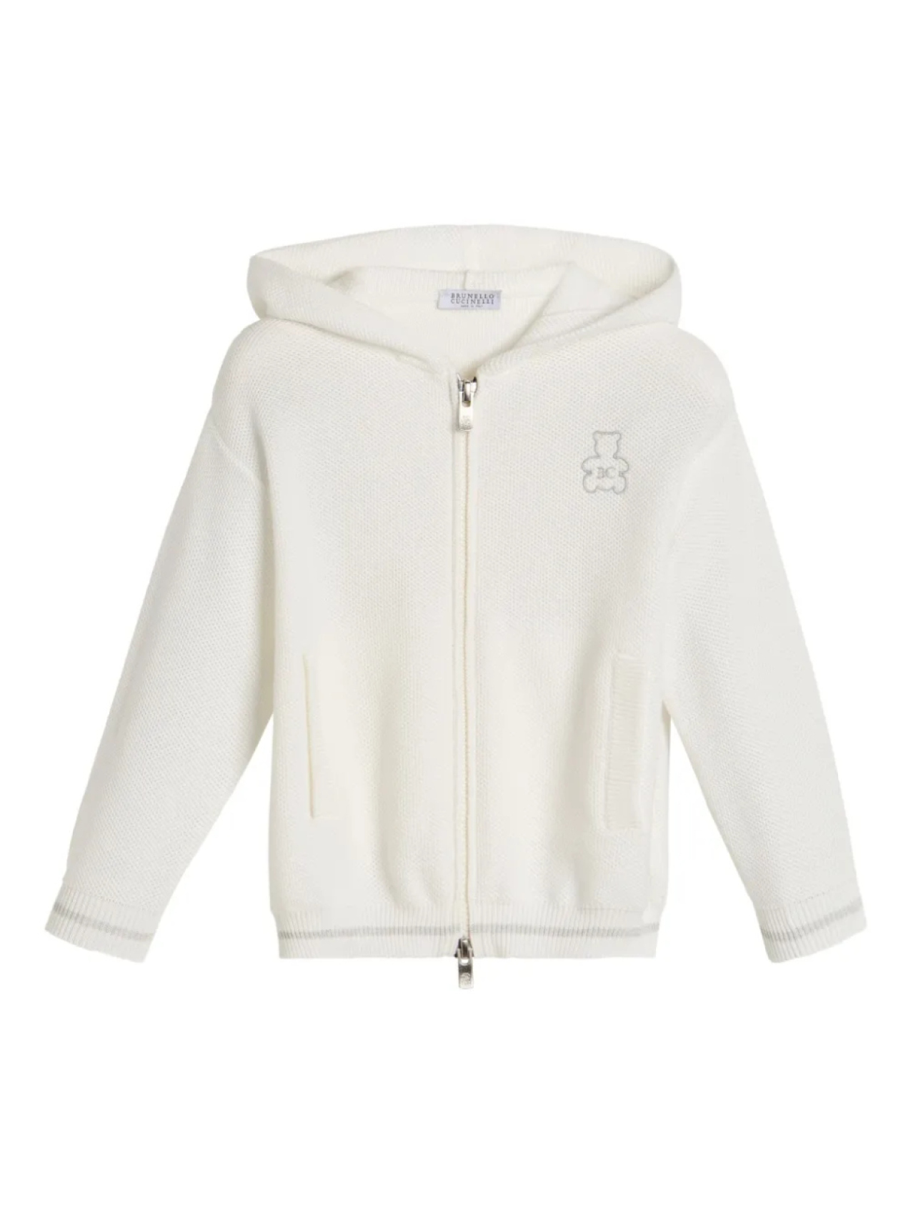 

Детский кардиган Brunello Cucinelli Bernie Brunello Cucinelli Kids, белый