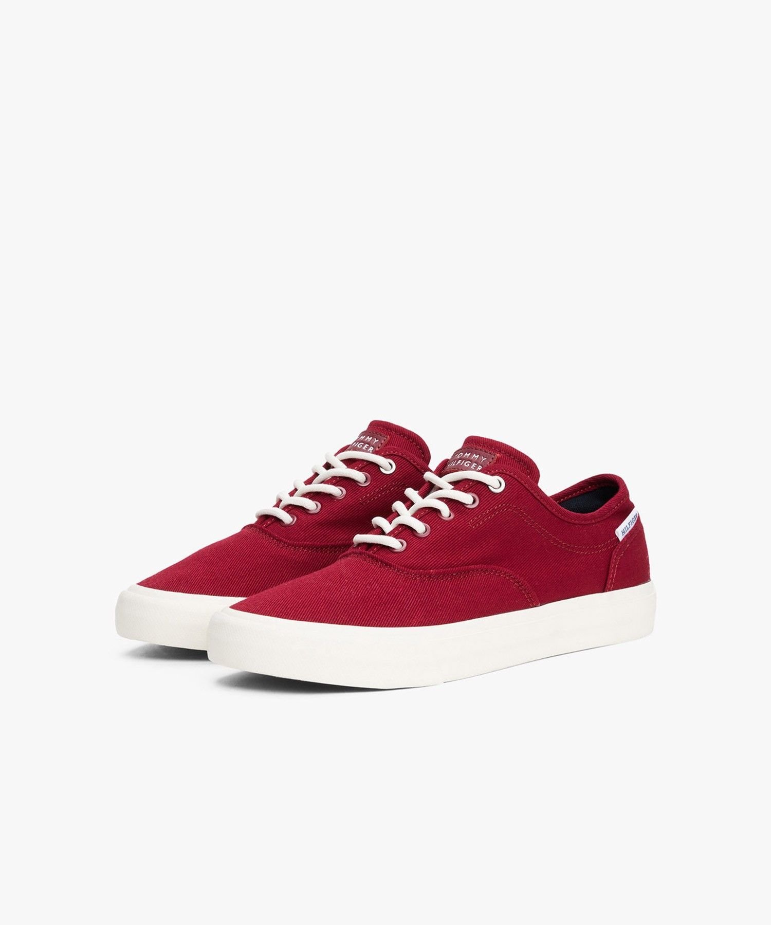 Низкие кеды из оксфордской саржи TOMMY HILFIGER, Red XJS