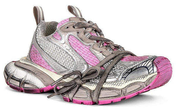 Кроссовки 3xl sneakers 'white grey and pink mesh and polyurethane' Balenciaga, розовый — фото 2