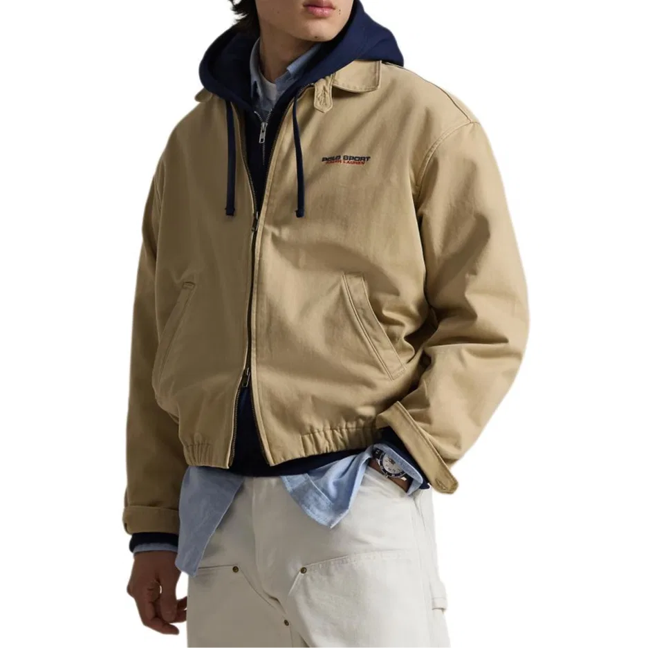 Куртка свободного кроя Polo Ralph Lauren хаки — фото 3