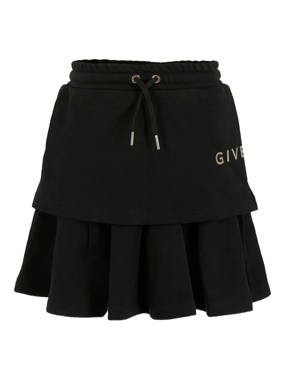 

Многослойная юбка с оборками Givenchy Kids, черный