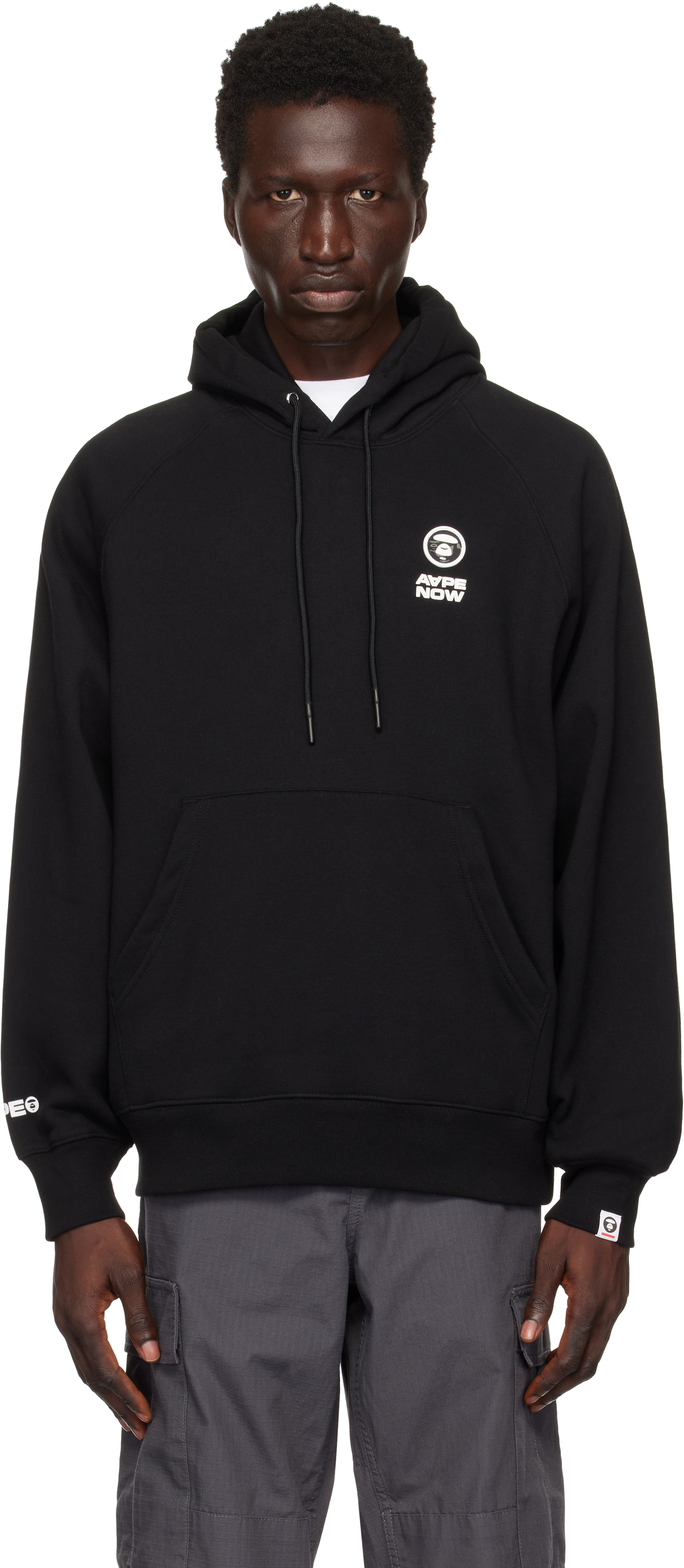 

Толстовка с капюшоном «AAPE Now» AAPE by A Bathing Ape, черный