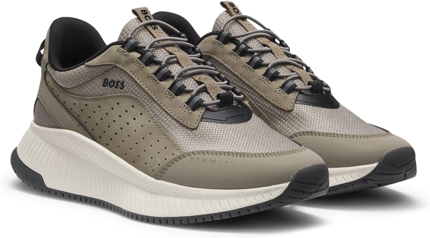 Кроссовки BOSS Mens Ttnm Evo_Runn_menutp, темно-бежевый — фото 2