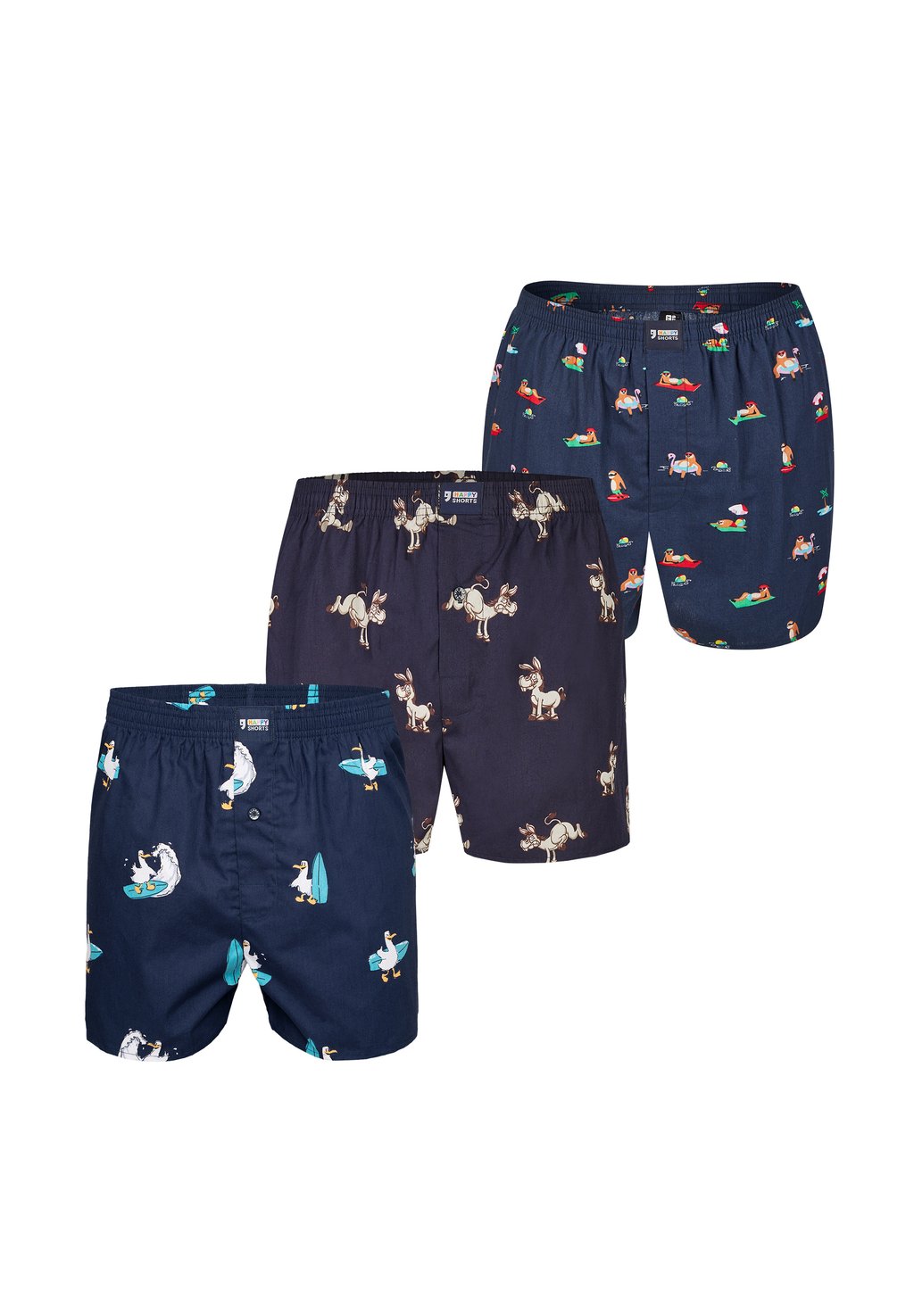

Боксеры WIDE WITH 3 PACK Happy Shorts, темно-синий