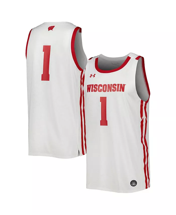 

Мужская баскетбольная майка-реплика Wisconsin Badgers Under Armour, белый