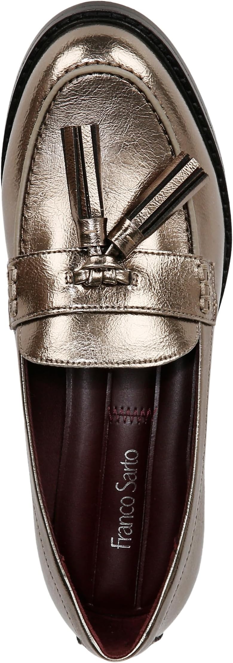 Лоферы Franco Sarto Carolyn Low Slip-ons, цвет Pewter Metallic — фото 2