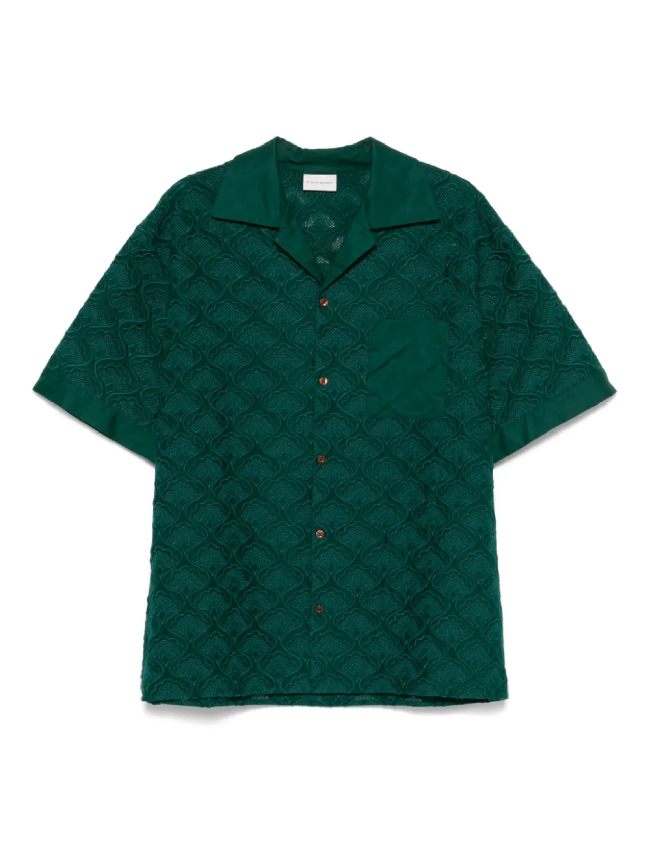 

Рубашка Drôle De Monsieur La Chemise Brodée Tapisserie, зеленый