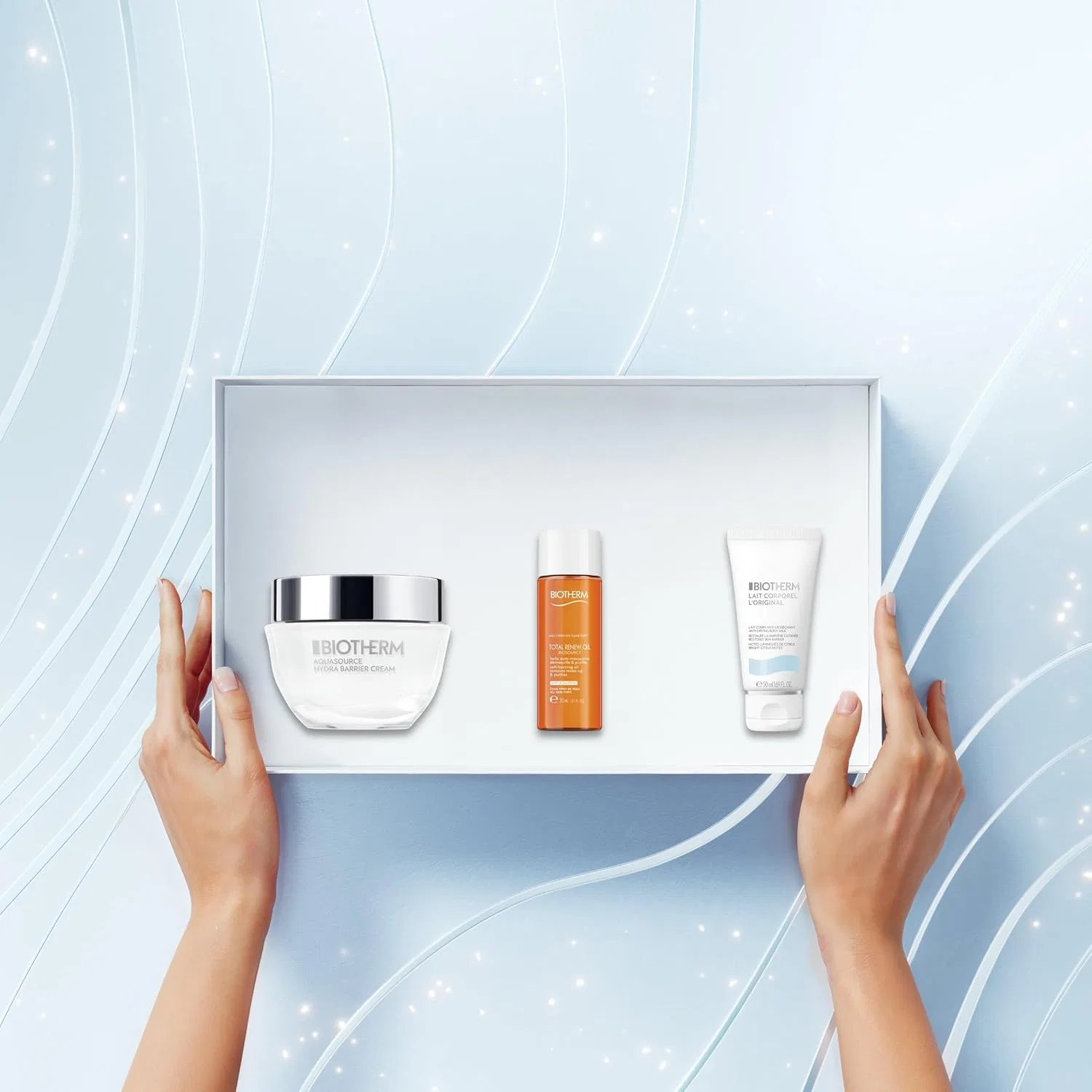 Увлажняющий набор для лица и тела «Aquasource Hydra Barrier Holiday Set» от Biotherm Biotherm — фото 2