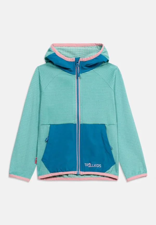 Флисовая куртка унисекс holmedal Trollkids, Aqua Haze/Harbor Blue — фото 3