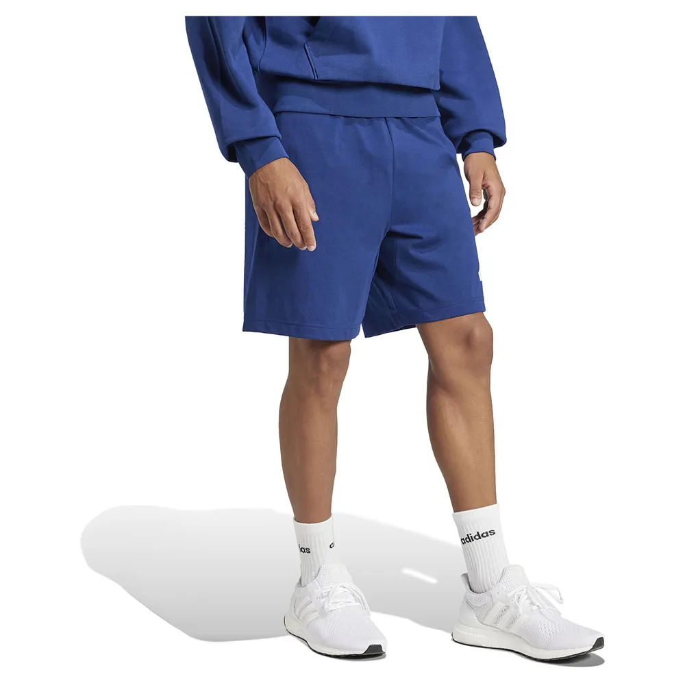 Шорты adidas Essentials Big Logo Single Jersey, синий — фото 4