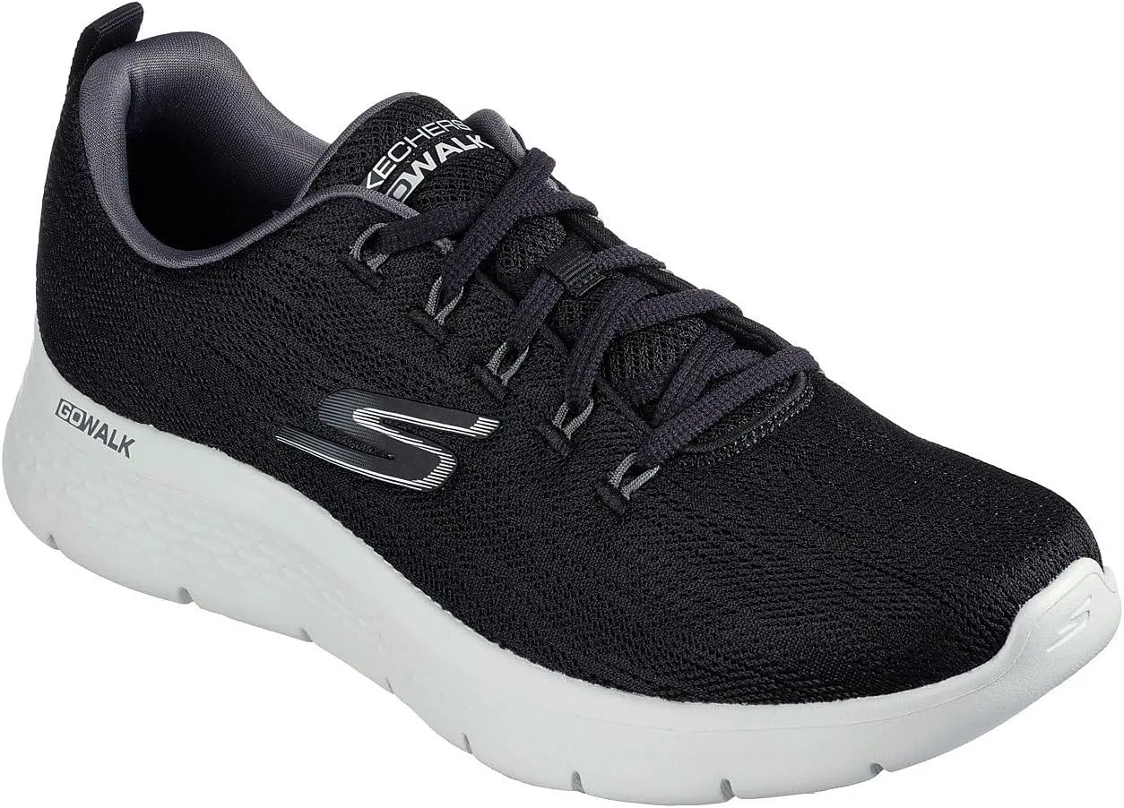Мужские кроссовки Skechers Go Walk Flex - Independent, черный/серый — фото 3
