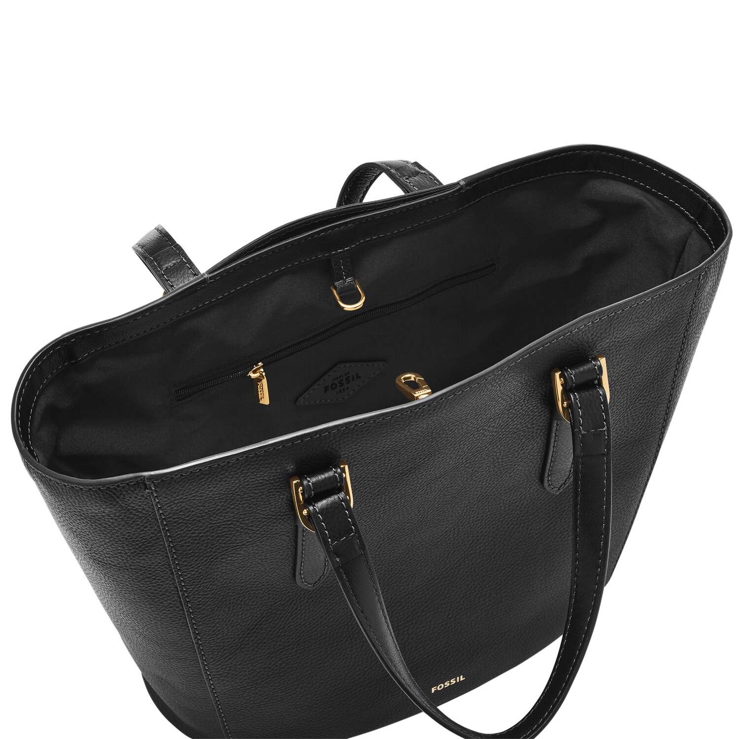 

Женская кожаная дорожная сумка Fossil Tessa Lite из шкуры, черный