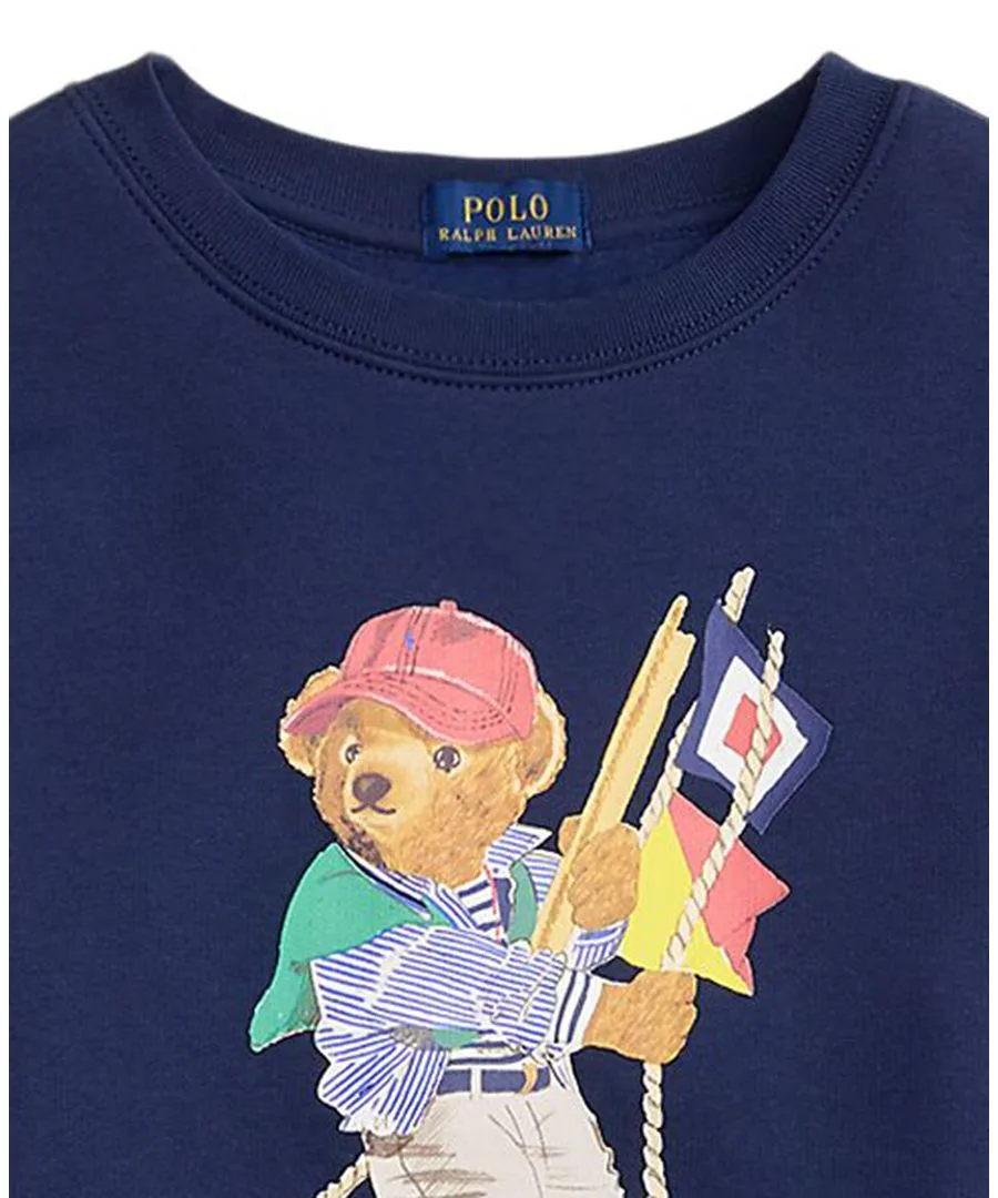 Детская флисовая толстовка с длинными рукавами Polo Bear для мальчиков 8-20 лет Polo Ralph Lauren, sp26 bear newport темно-синий — фото 3