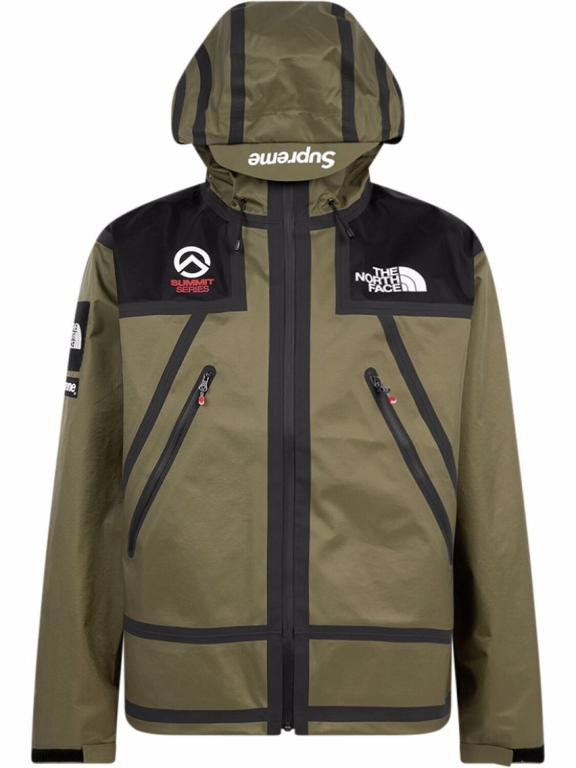 

Supreme куртка с проклеенными швами из коллаборации с The North Face, зеленый
