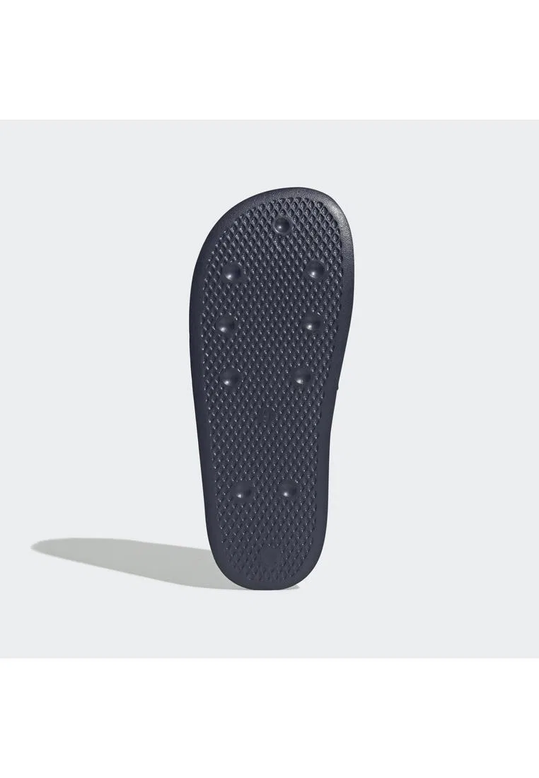 Шлепанцы, легкие, Adilette Lite, Adidas, белый/темно-синий — фото 4