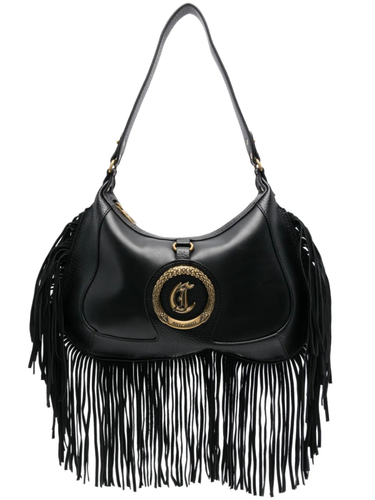 

Just Cavalli сумка на плечо с бахромой, черный