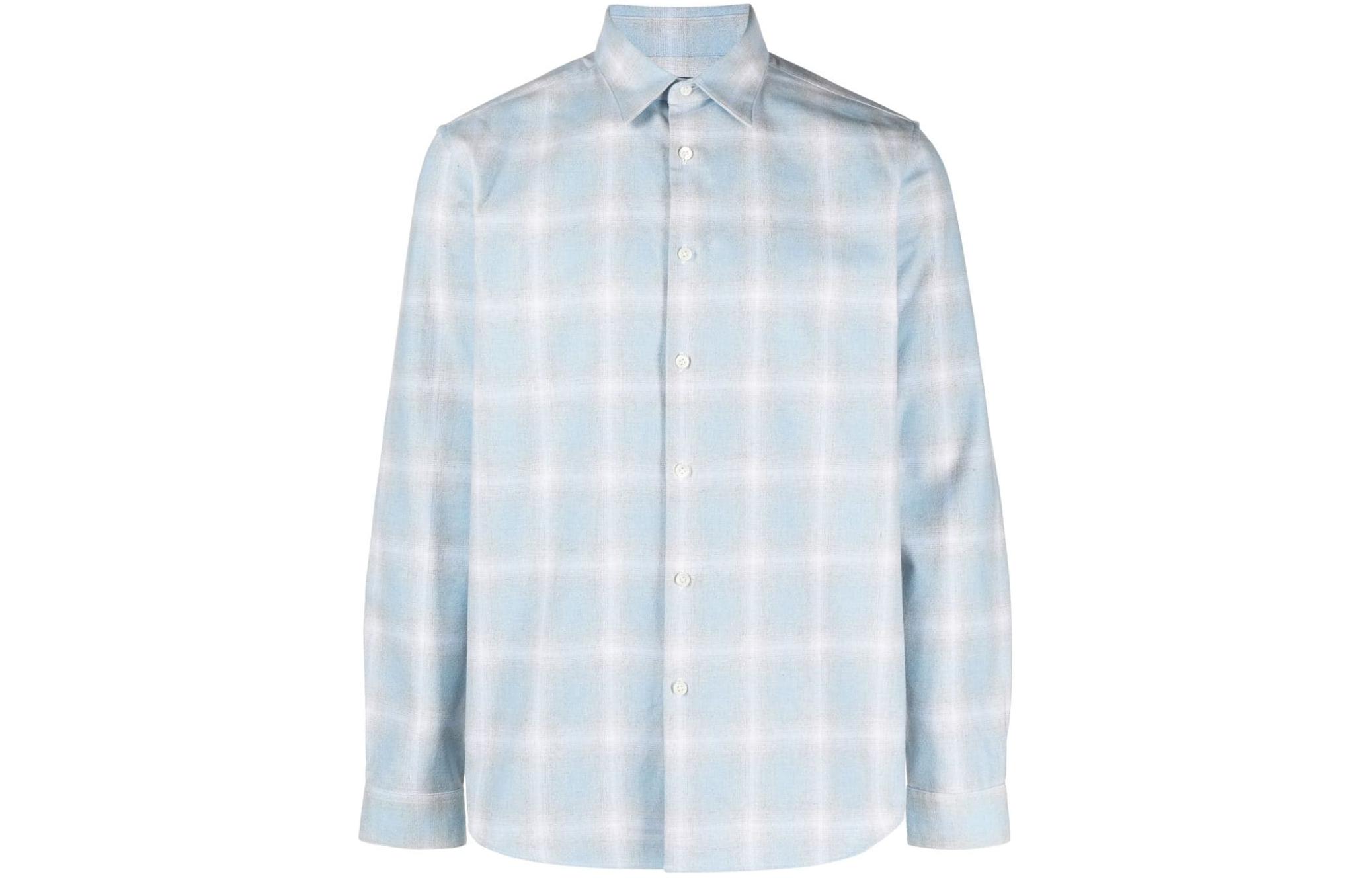 

THEORY Мужская рубашка светло-голубого цвета