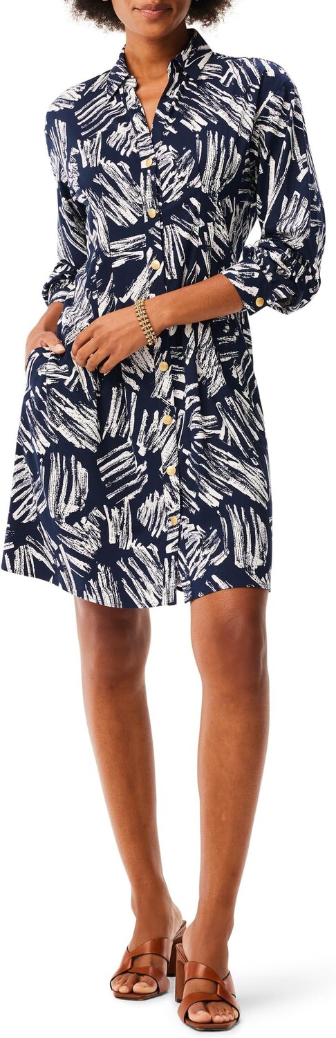 

Платье NIC+ZOE Sweet Strokes Live-In Dress, цвет Indigo Multi