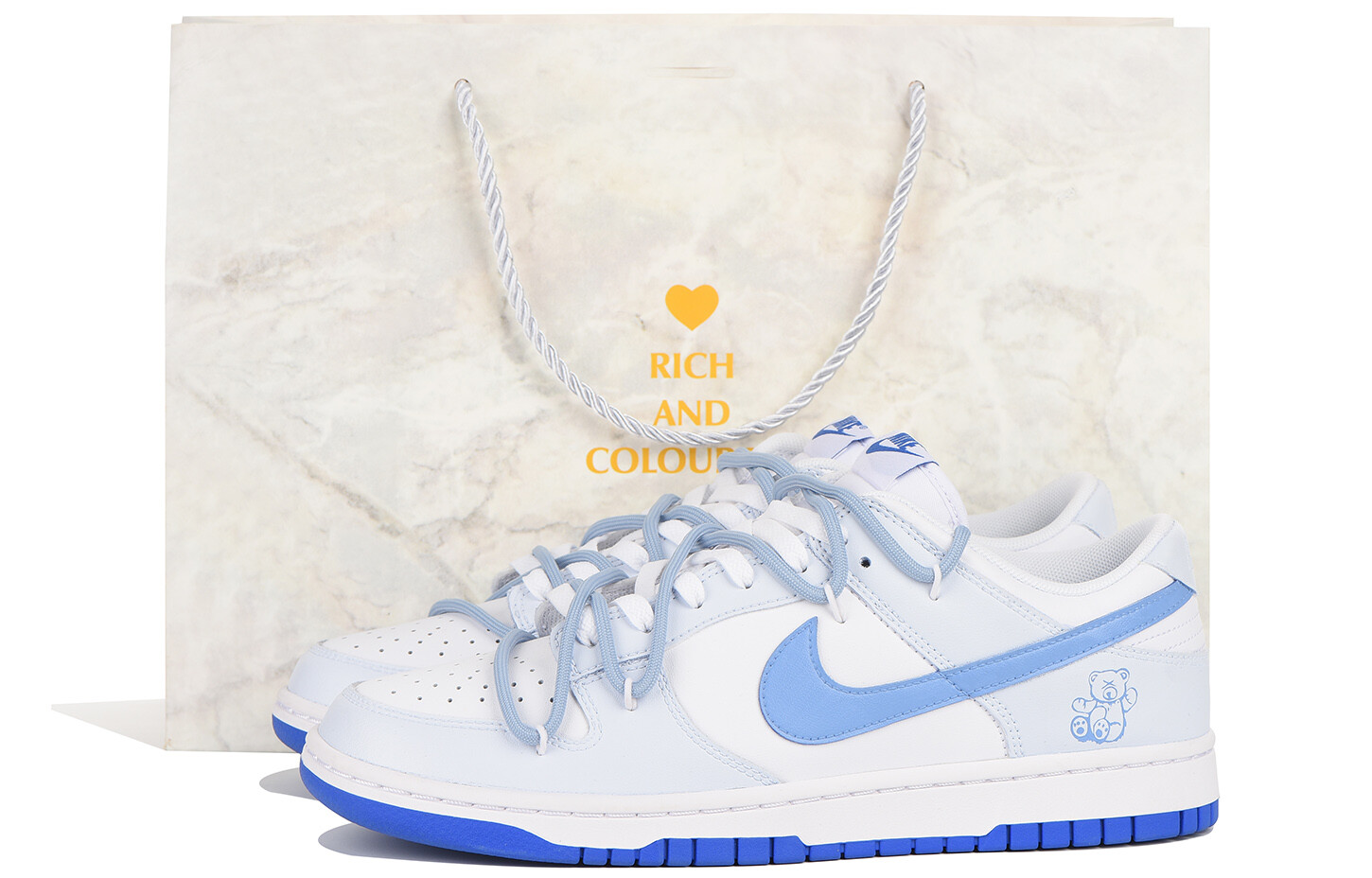 

Кроссовки Nike Dunk Skateboard Shoes Men Low-Top White, Синий, Кроссовки Nike Dunk Skateboard Shoes Men Low-Top White