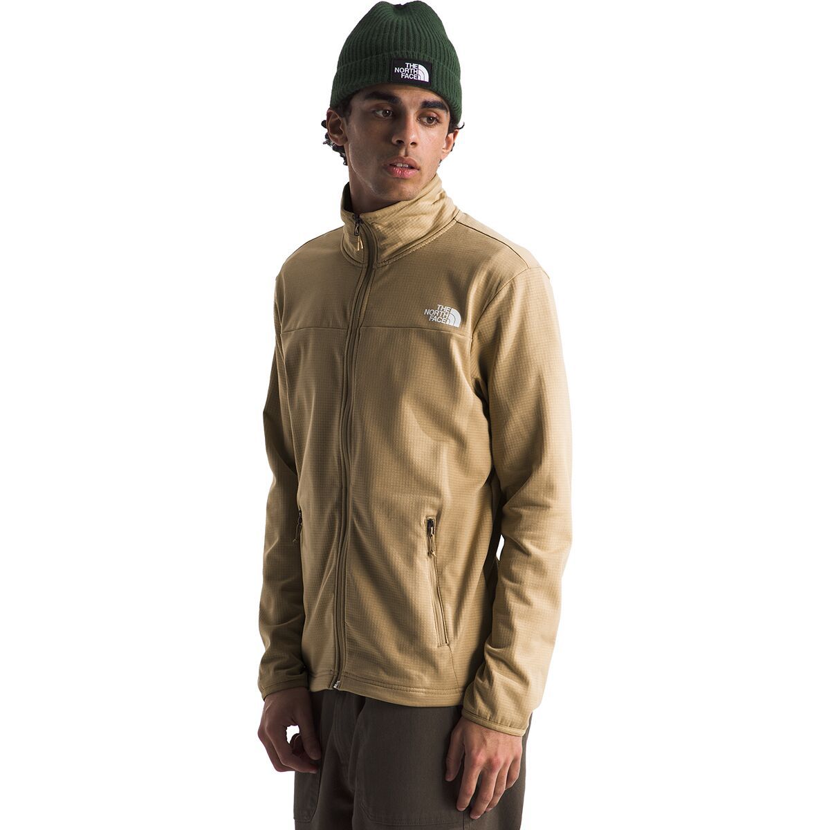 

Седр трейл сетчатая флисовая куртка на молнии The North Face, хаки