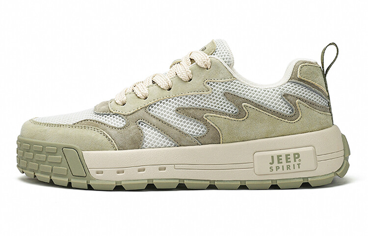 

Кроссовки JEEP SPIRIT Skateboarding Shoes Men Low-top Dragonwell Green, зеленый