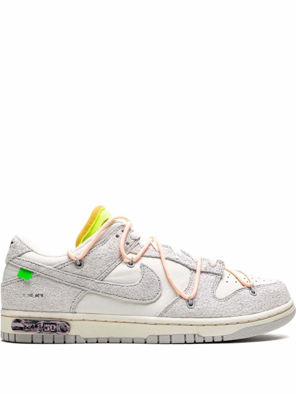 

Кроссовки Nike х Off-White Dunk Low, серый/белый/желтый, Серый;желтый, Кроссовки Nike х Off-White Dunk Low, серый/белый/желтый