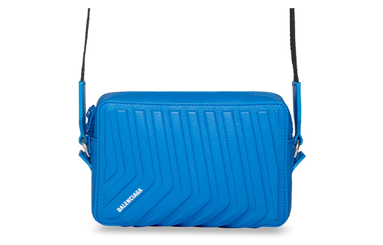 

Balenciaga Сумка через плечо для фотоаппарата из телячьей кожи с текстурой под зёрна мужская синяя