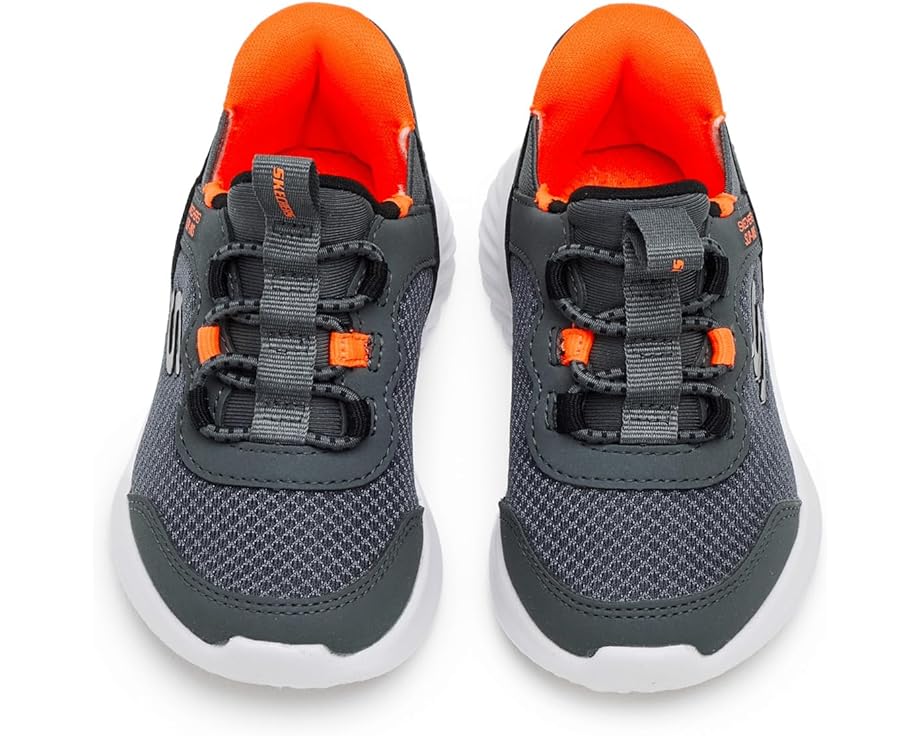 Детские кроссовки Skechers Hands Free Slip-Ins: Bounder-Brisk-Burst 403822N (для малышей) SKECHERS KIDS, Charcoal/Orange — фото 2