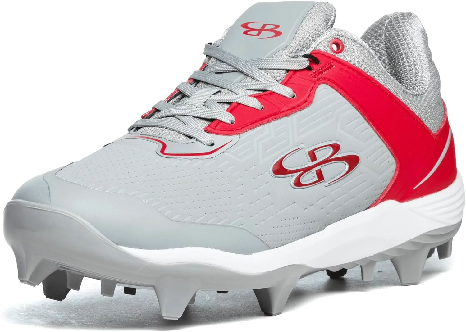 

Бутсы Boombah Viper Pro для мужчин с формованной подошвой - несколько вариантов цвета - разные размеры, серый/красный