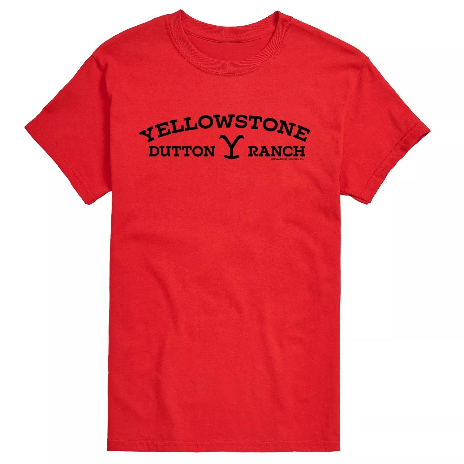 

Логотип Big & Tall Yellowstone Dutton Licensed Character, красный