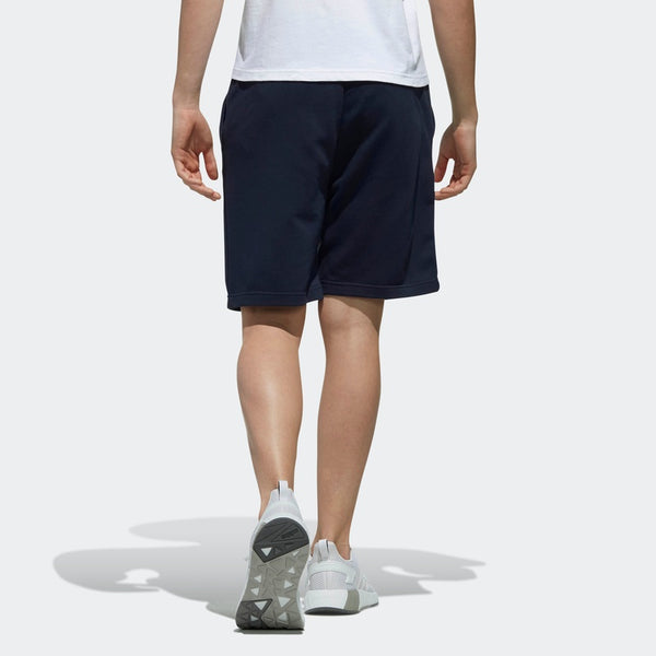 Шорты m ce shorts logo printing sports running knit navy blue Adidas, синий — фото 3