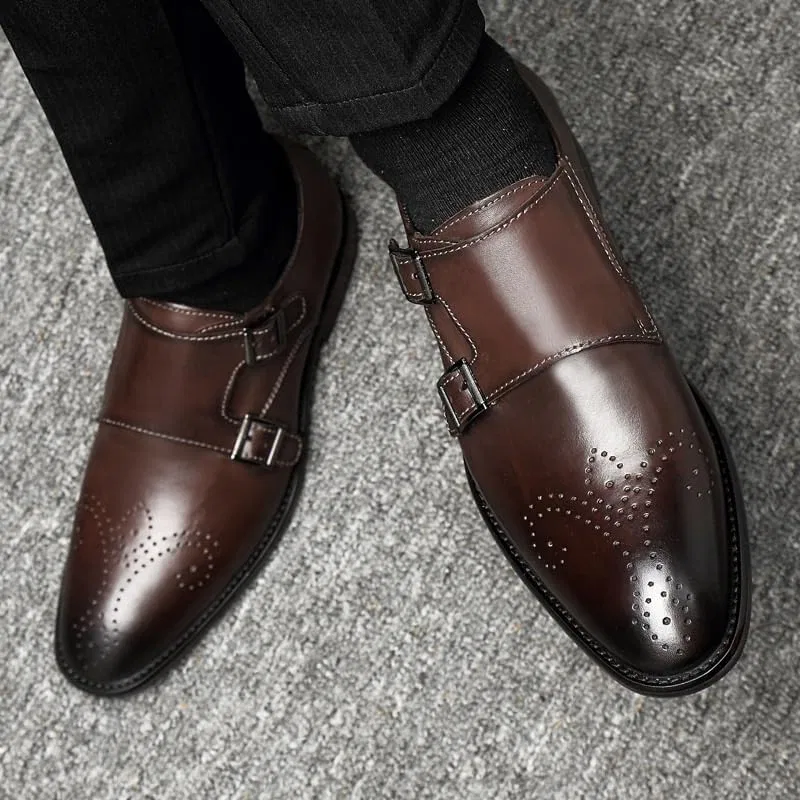 Лоферы кожаные Oxford Brown UOPYNE — фото 3