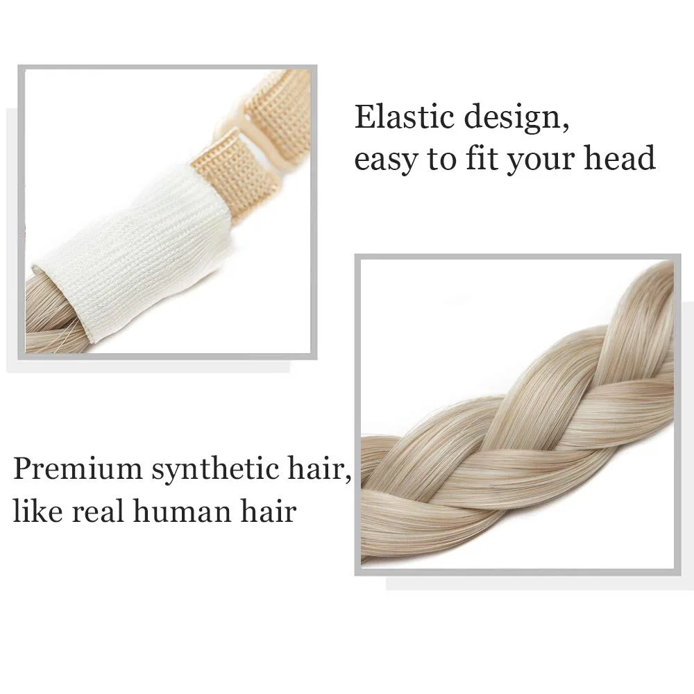 Регулируемая повязка-коса для волос SEGO Sego, Sandy Blonde & Blonde Bleach — фото 4