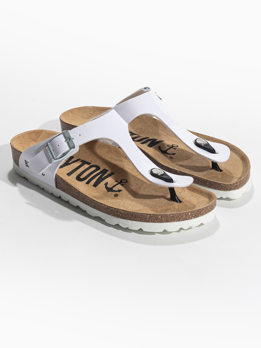 Сандалии с т-образным ремешком Bayton T-Bar Sandals MERCURE, белый — фото 2