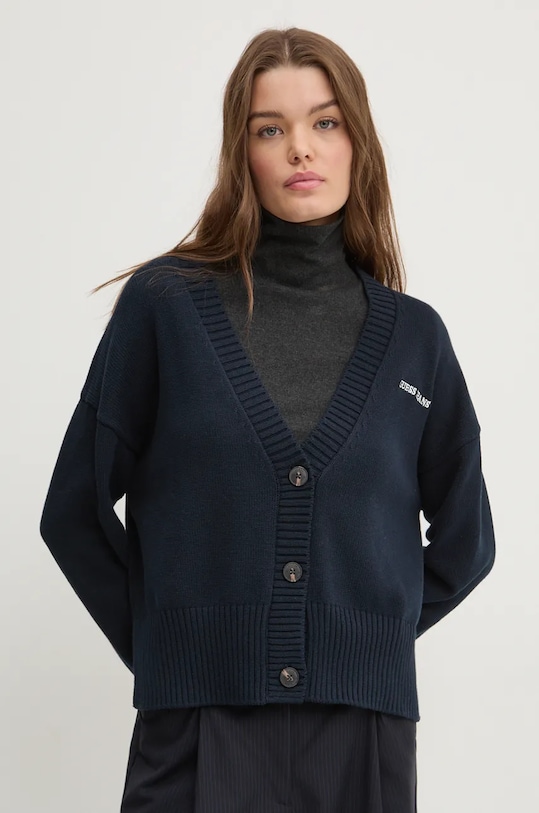 

Хлопковый кардиган Guess Jeans, темно-синий