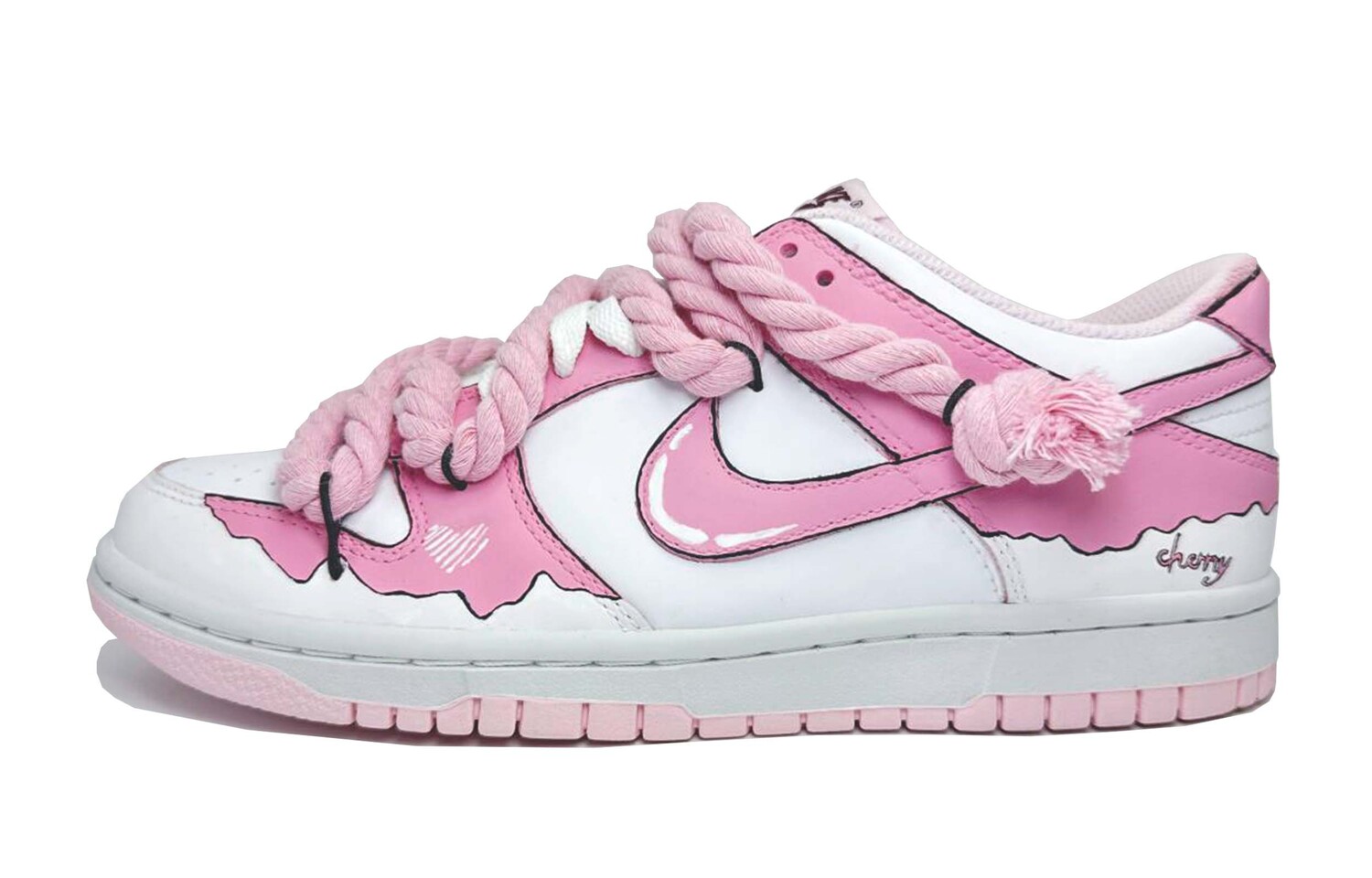 

Кроссовки Nike Dunk Skateboarding Shoes Unisex Low-top Pink, розовый