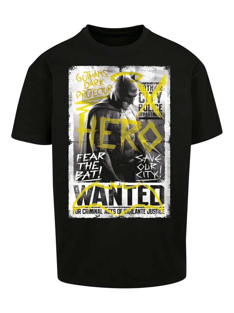 

Рубашка F4NT4STIC Batman V Superman Superheld Wanted Poster, черный