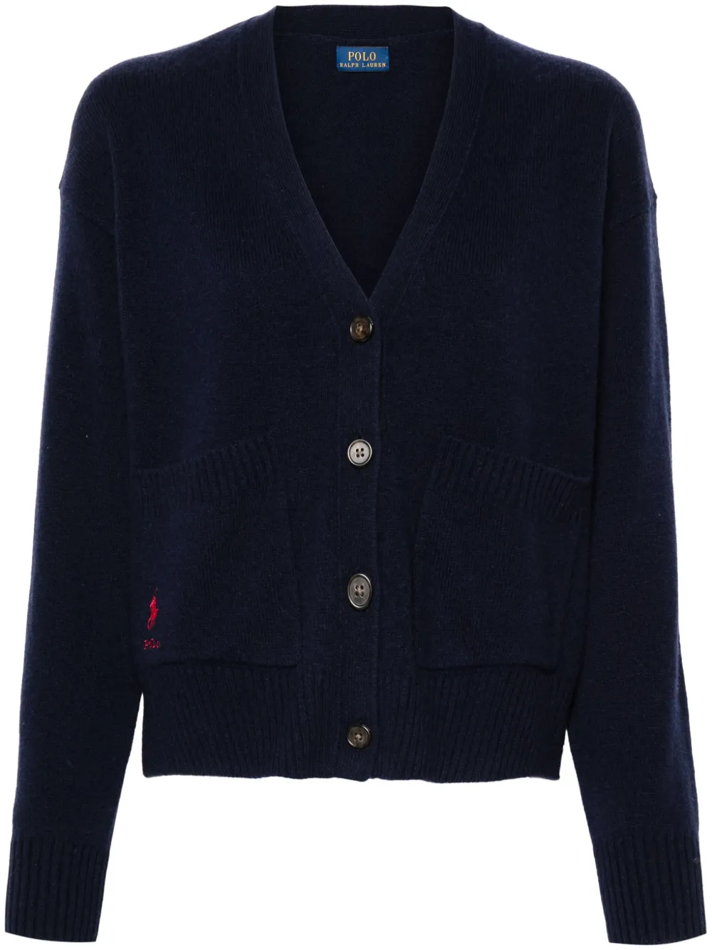

Кардиган с вышитым логотипом POLO RALPH LAUREN, синий