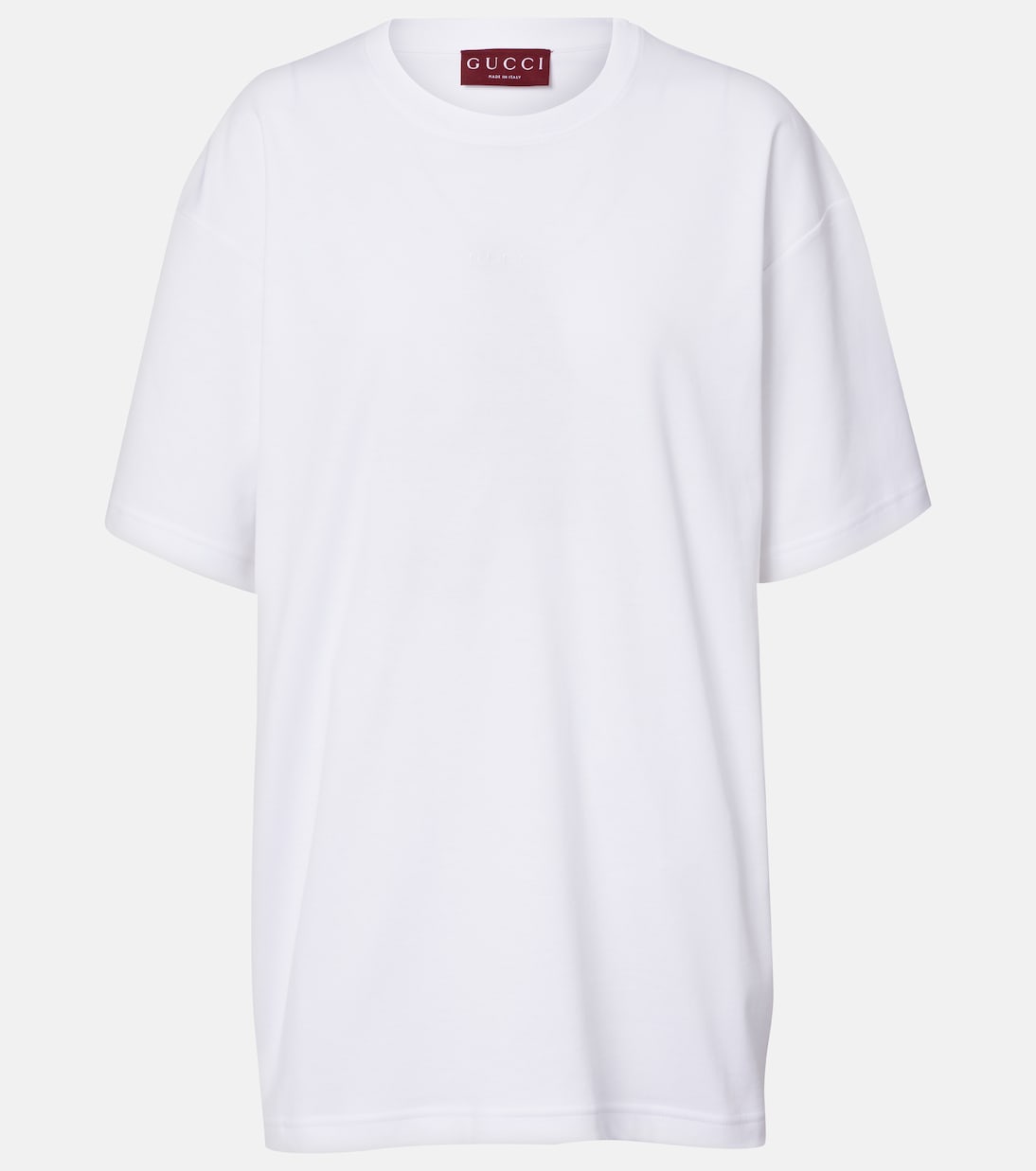 

Хлопковая футболка из джерси Gucci, White/Mix