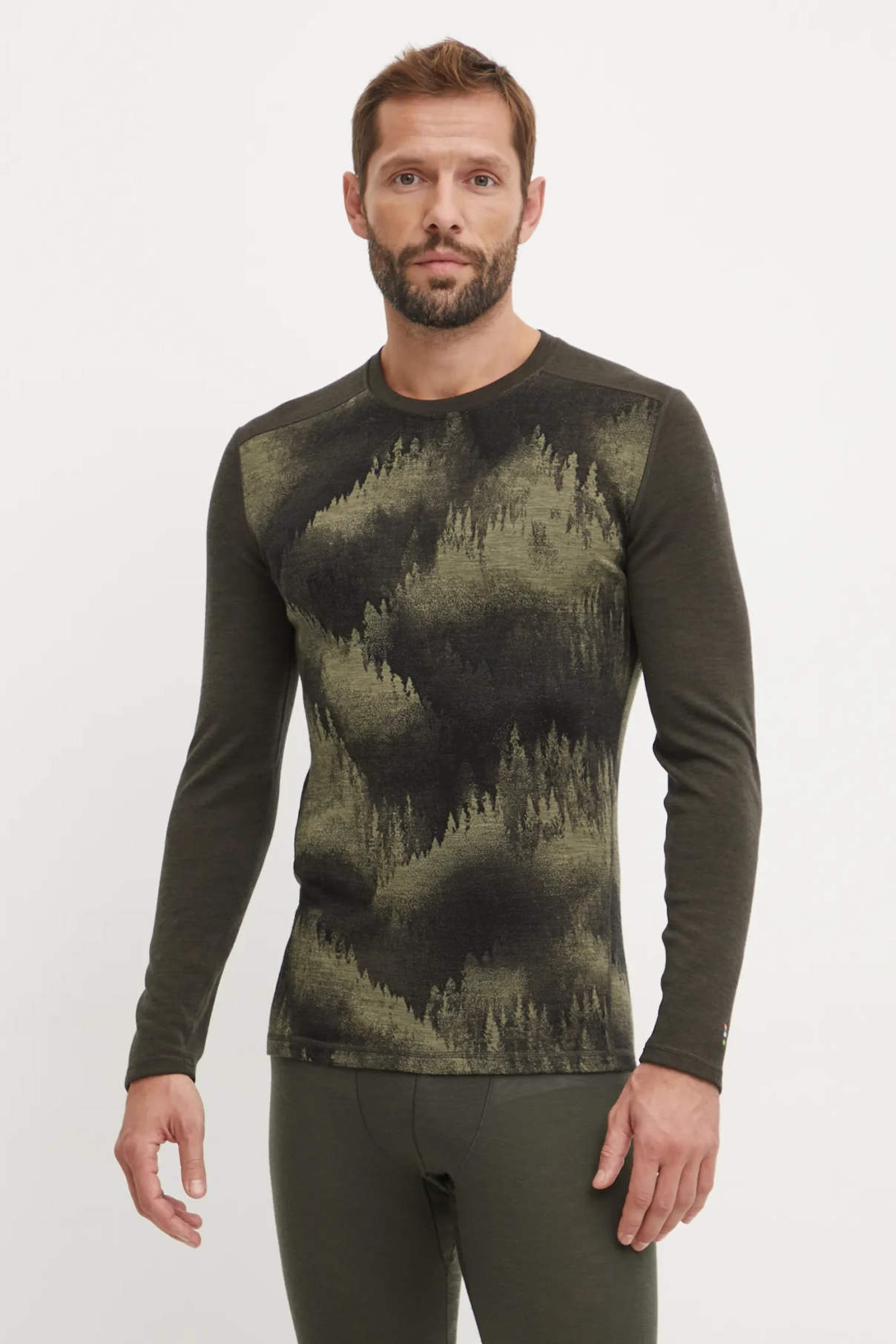 

Функциональный лонгслив Classic Thermal Merino Smartwool, зеленый