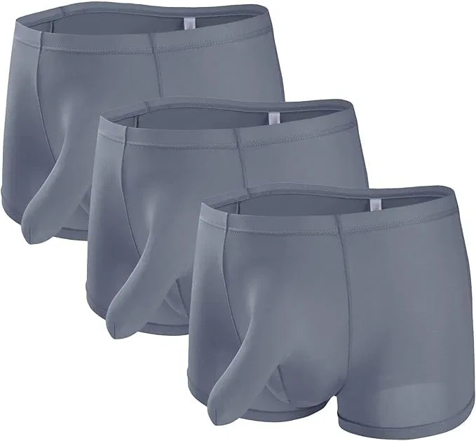 Боксеры с хоботом слона, Ice Silk, Grey-pc3