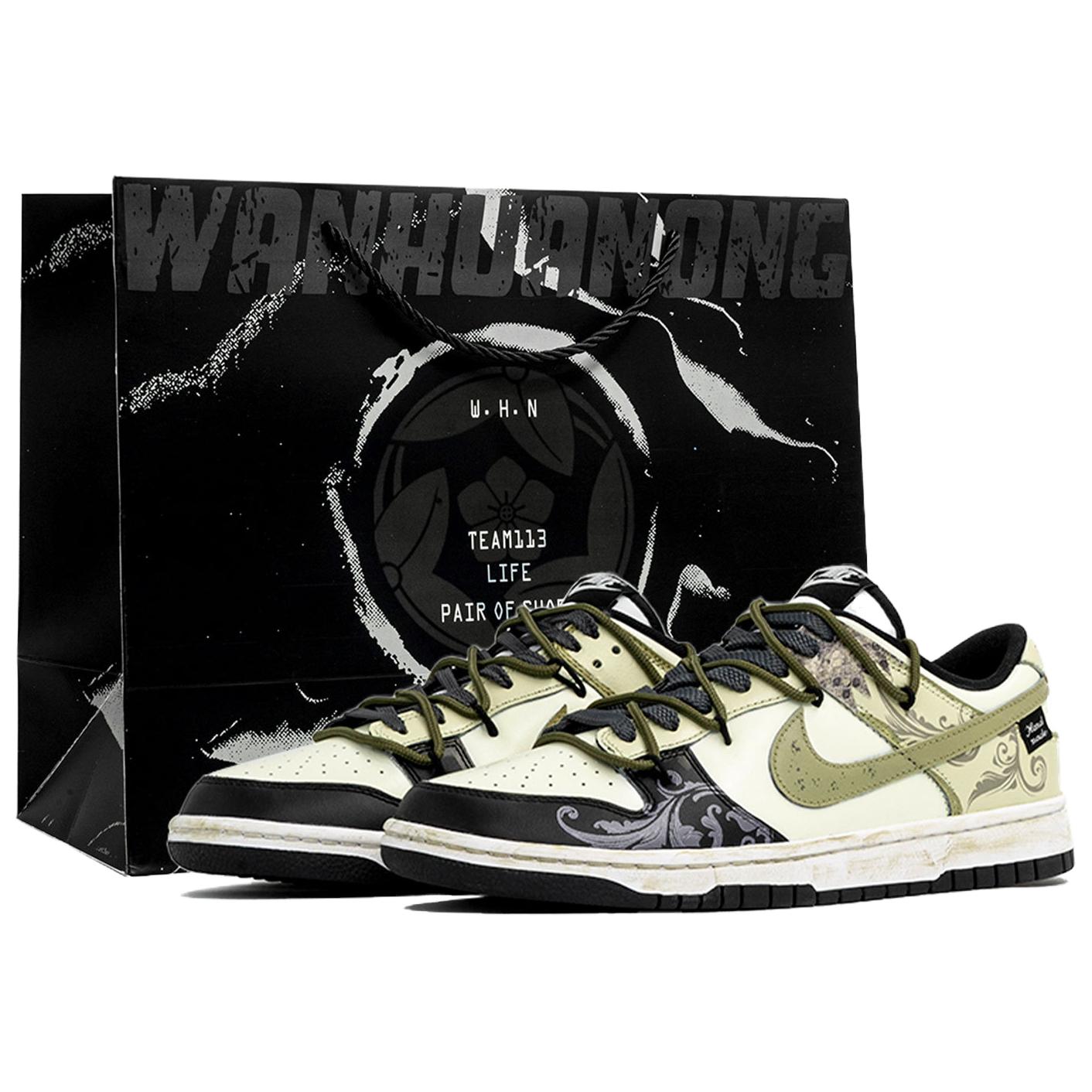 

Dunk Kaleidoscope Echo, Prairie, сумка устойчивая к истиранию низкие кроссовки для скейтбординга мужские Nike, черный/белый/зеленый