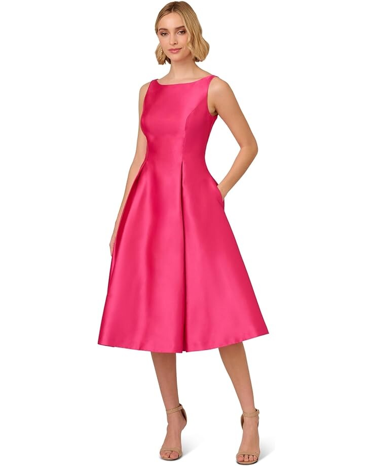 

Платье Adrianna Papell Sleeveless Tea Length, цвет Electric Pink
