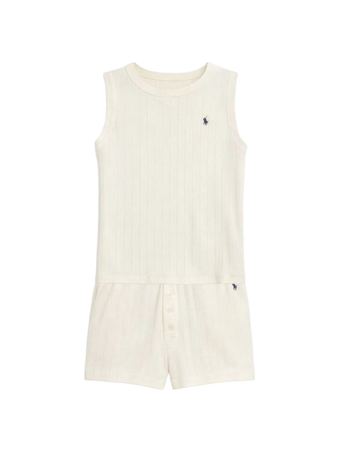 Пижама 'Поло Пуантель' Polo Ralph Lauren, Off White